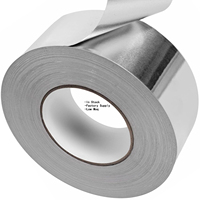 Ruban adhésif en aluminium conducteur renforcé résistant à la chaleur pour l'étanchéité des conduits de ventilation CVC et la réparation de conduits métalliques, idéal pour les gaines de sèche-linge et les tuyaux.