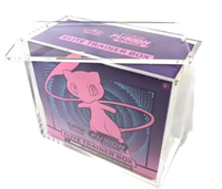 Boîte de surclassement ETB en acrylique ultra épais personnalisée, boîte cadeau ultra premium, couvercle magnétique, vente en gros d'usine