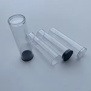 Petg tubo de embalagem transparente plástico transparente embalagem tubo de plástico transparente