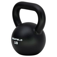 Revêtement en poudre électrostatique noir Kettlebell 10kg Outil d'exercices de bras formé par étirement