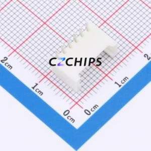 HC-HY-6AW Wire-to-Board Pin Header Bent Lead Through Hole,P=2mm Connector 1x6P 2mm Right Angle Insert HY - Product Image 1