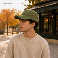 Casquettes de baseball en velours côtelé automne-hiver, vierges, 6 panneaux, olive, kaki, camel, crème, anthracite, broderie logo personnalisée, vente en gros