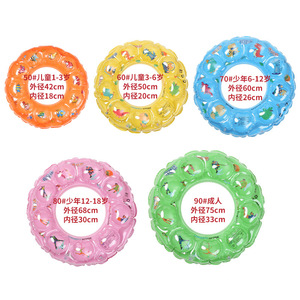 ห่วงยางว่ายน้ำการ์ตูนสำหรับเด็ก 2 ชั้น หนาขึ้น ทำจาก PVC แบบเป่าลม สำหรับสระว่ายน้ำและสวนน้ำ อายุ 2-18 ปี - Product Image 5