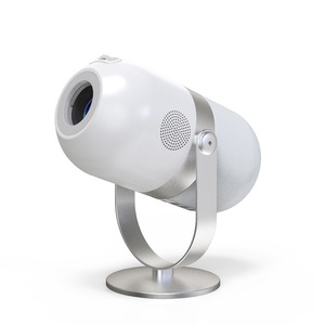 Auto Keystone Rotación de 180 grados Smart Android 720p Dual Wi-Fi Proyector portátil a prueba de polvo con lámpara LED - Product Image 4