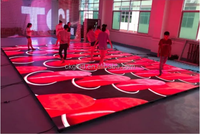 Support de piste de danse à LED, panneaux muraux, écran tactile, numérique, carrelage couleur, jeu de danse