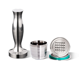 Bán buôn 1 Pod wareset thép không gỉ tái sử dụng cà phê có thể sạc lại nepresso capsula sữa tiền tiết kiệm k-ly sản phẩm - Product Image 2