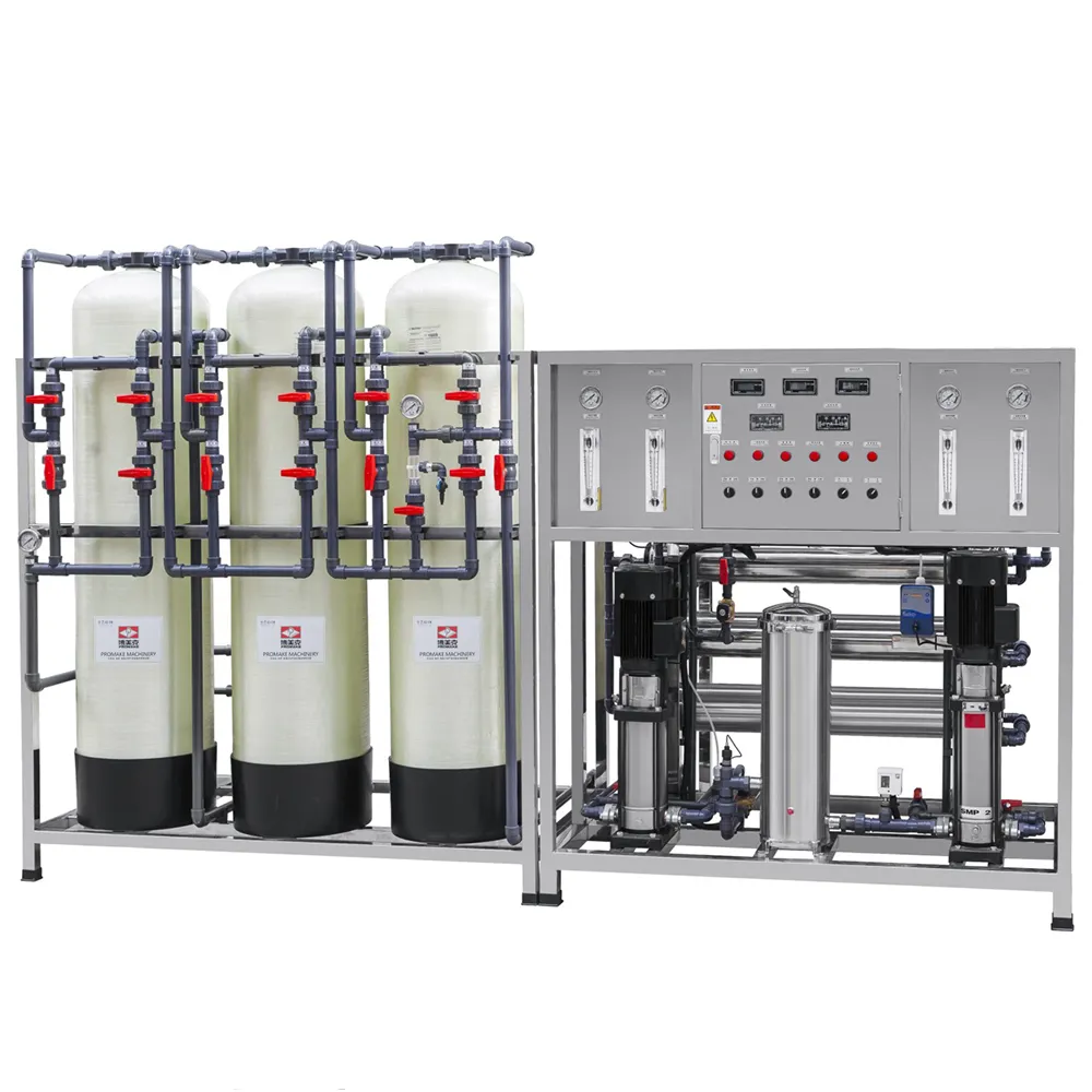2000LPH mobile industrielle Umkehrosmose Mineral wasser aufbereitung anlage Maschinen system Preis