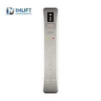 COP LOP pour panneau de commande intégré d'ascenseur, affichage LED, anti-interférences, installation facile, acier inoxydable moderne pour usage résidentiel
