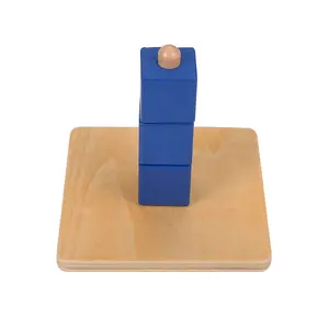 Mainan Terbaru 0 Sampai 3 Tahun Juguetes De Montessori Kubus Dowel Kayu Pada Vertikal