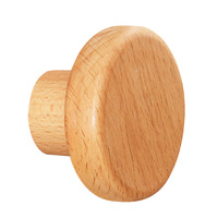 Bouton de crochet rond en bois cintre mural en bois massif décorations durables modernes et écologiques