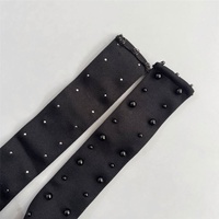 Nouvelle Collection 2026 – Robe Midi Bandage Noire à Col Halter avec Perles et Strass pour Femme – Idéale Soirées et Cérémonies
