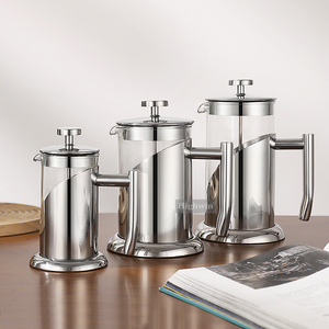 Cafetera Francesa HIGHWIN de 350 ml, 800 ml, 1000 ml, Prensa Francesa de Vidrio de Borosilicato Resistente al Calor - Product Image 5