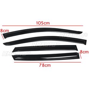 4 déflecteurs de vitres latérales pour Hyundai Accent RB Hatch 5D 2011+, pare-soleil pour vitres de portières - Product Image 2