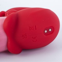 Weiblicher Simulations-Vibrator mit Zungenleck- und Vibrationsfunktion, Wiederaufladbar, Klitoris-Stimulation, G-Punkt-Orgasmus, Starke Schockvibrationen