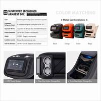 Consola Central con Pantalla Táctil Inteligente para Mercedes Vito W447 V260 V250, Caja Reposabrazos, Refrigerador con Compresor, Cargador Inalámbrico, 220V USB