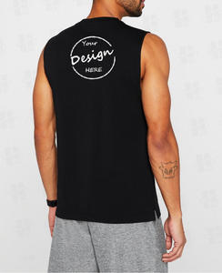 Débardeur de sport personnalisé pour homme, <span class=keywords><strong>sans</strong></span> manches, en coton, pour fitness, gym, musculation, stringer, débardeur musculaire - Product Image 4