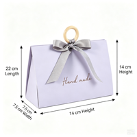 Sac cadeau MoJiu de luxe léger, motif Danse des papillons, blanc gaufré, style Instagram, 3 couleurs, poignées en bois, souvenirs, cadeau