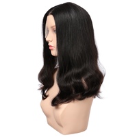Vente directe usine : Cheveux humains vierges chinois pour perruques Lace Front, base transparente, longueur variée, bonnets petits et grands, densité 150%