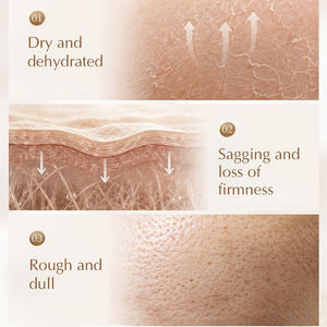 Fabricant en gros OEM/ODM Marque privée Masque en feuille raffermissant à l'acide hyaluronique, au collagène hydrolysé, à la vitamine E et à l'extrait de noix de coco - Product Image 3