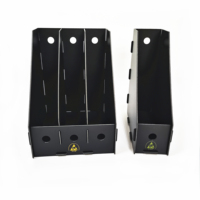 Estante para Archivos Antiestático Negro de 1 o 3 Niveles para Documentos de Cuarto Limpio con Resistividad Superficial de 10E4-8Ω