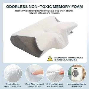 New Memory Foam Cervical <strong>Pillow</strong> 2 in 1 Ergonomic Contour <strong>Orthopedic</strong> <strong>Pillow</strong> <strong>for</strong> <strong>Neck</strong> <strong>Pain</strong> Contoured Support <strong>Pillows</strong> - Product Image 4