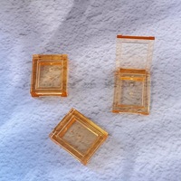 Kundenspezifische Probe Einfarbiger Kunststoff-ABS-Lidschatten Perlglanz-Halbtransparenter Mini-Highlighter Kosmetikverpackung 1,5g Fassungsvermögen