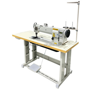 Nouvelle machine à coudre industrielle HUAMEI pour tapisserie, bras long, pied marcheur, aiguille simple, lit plat, moteur haute efficacité - Product Image 4