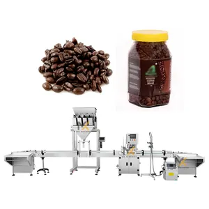 Automatic bottle filling machine granule coffee bean weigh and fill machine