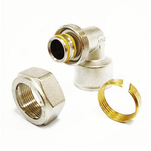 TUBOMART, оптовая продажа, латунный компрессионный крест с внутренней резьбой, 4-стороннее Латунное соединение труб, локоть - Product Image 2