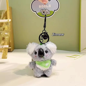 Porte-clés pendentif en peluche mignon et adorable, en coton PP de qualité supérieure, 10 cm, unisexe, pour couple, breloque de sac, jouet poupée - Product Image 1