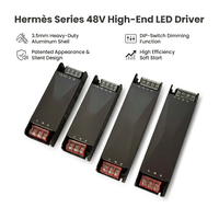 Alimentation à découpage AC-DC 48V pour bande LED 300W, boîtier en aluminium, tension de gradation par commutateur DIP pour hôtels et galeries d'art