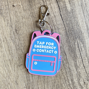 Portachiavi NFC Intelligente per la Sicurezza dei Bambini, Targhetta di Contatto di Emergenza, Chiamata ai Genitori con un Tocco, Targhetta ID per Zaino per Bambini Autistici Non Verbalmente Comunicanti - Product Image 6