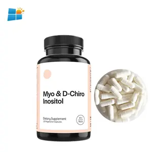 OEM/ODM/OBM Myo-inositol e D-chiro Inositol cápsulas cápsula de Inositol do apoio ovariano com folato e vitamina D