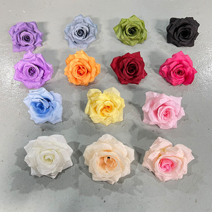Cabeza de Rosa Artificial de Diamante, Flor de Seda para Boda, Guirnalda Decorativa DIY, Decoración del Hogar - Product Image 2