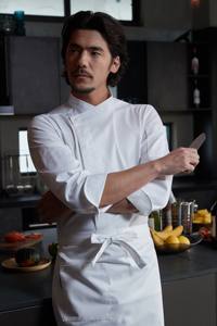 Chaqueta de <span class=keywords><strong>Chef</strong></span> Profesional para Hombre, Uniforme para Hotel, Restaurante, Cocina, Personal de Hostelería, Ropa de Trabajo - Product Image 3