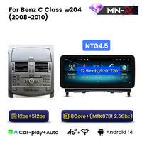 MEKEDE GPS Navigasi Layar Sentuh Android Pemutar Musik Mobil 8core WiFi 12+512G untuk Benz C W204 2008-2010 NTG 4.0