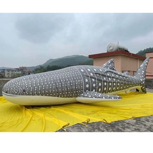 Baleia Tubarão Inflável Personalizada de Fábrica, Balão Inflável Realista de Animal Marinho, Tubarão Inflável à Prova d'Água para Decoração de Eventos - Product Image 1