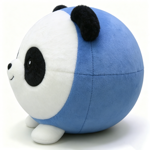 Peluche Panda Personnalisée avec Anneau Bleu Sphérique, Jouet Anti-Stress Mignon en Forme de Corps, Rembourrage en Coton PP, Design Anneau à Bulles pour - Product Image 4