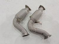 Downpipe Knalpot Sport Pabrik untuk Audi S4/S5 B8/B8.5 2008-2015 Sistem Knalpot Mobil Dengan Katalis Downpipe