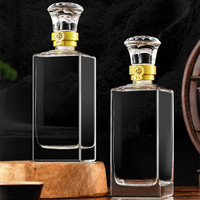 Bouteilles en verre blanc cristallin Zhengshun modèle 060 de 500 ml pour la vodka, le gin, le whisky avec bouchon, directement de l'usine