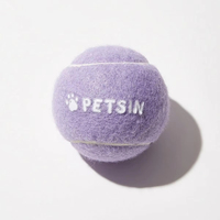 Balle de tennis pour chien personnalisable, écologique, durable, en caoutchouc, couleurs variées, jouet à mâcher couineur pour l'entraînement et le jeu de rapport, vente en gros, marque privée OEM