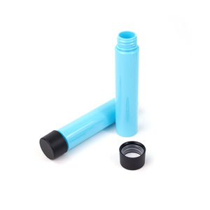 Estuche Redondo de Plástico para Encendedor, Estilo Simple, Accesorio de Almacenamiento, Color Azul con Tapa Negra - Product Image 1