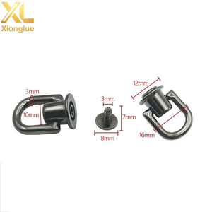Adjustable DIY Ball Head Buttons Metal Bag Side D Ring <b>Rivet</b> Connector for <b>Leather</b> Purse Handle Remaches De Anillo En D - Product Image 6