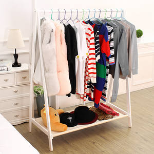 Plegable sala de estar comprar objeto colocado perchas estante recibido ropa simple rejilla plegable exportación marco de madera - Product Image 4