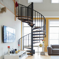 Escalier en colimaçon en acier galvanisé, résistant aux intempéries, durable, écologique, contemporain, pour villa, accès intérieur, installation DIY