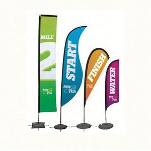 Banderas Publicitarias Voladoras Personalizadas, Kit de Mástil para Bandera en Forma de Lágrima para Exteriores con Pluma de Playa para Banderas y Pancartas Promocionales - Product Image 5