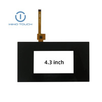 Écrans tactiles capacitifs de 4,3 pouces, écran tactile de 4,3 pouces avec module d'affichage LCD à liaison optique, écran tactile PCAP LCD