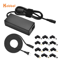 Chargeur universel pour ordinateur portable, adaptateur d'alimentation, avec DC 8 embouts, 15V, 16V, 18.5V, 19V, 19.5V, 20V, 90W