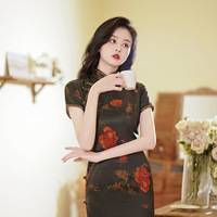 2024 été mode fille courte grande taille mère femmes Cheongsam en gros