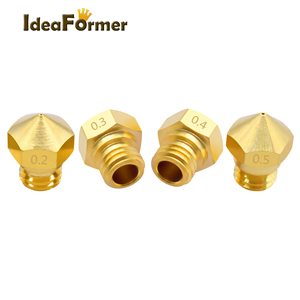 Piezas de impresora 3D <span class=keywords><strong>MK10</strong></span> /MK2 <span class=keywords><strong>boquilla</strong></span> de latón M7 tornillo 0,2/0,3/0,4/0,5/0,6/0,8/1,0mm para extrusora de 1,75mm cabezal de impresora Hotend - Product Image 4